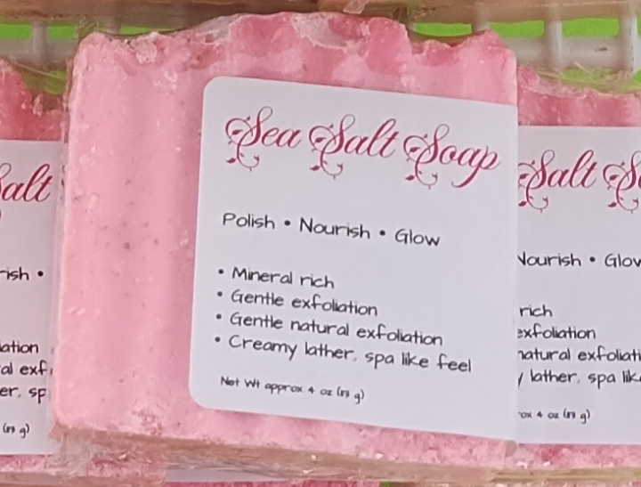 Sea Salt Exfoliating Bar Soap