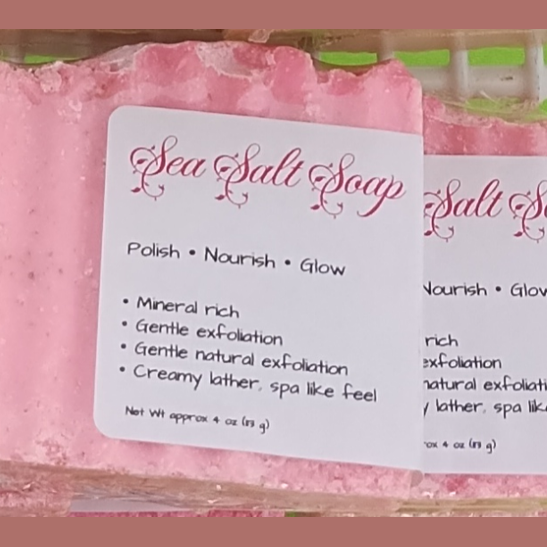 Sea Salt Exfoliating Bar Soap