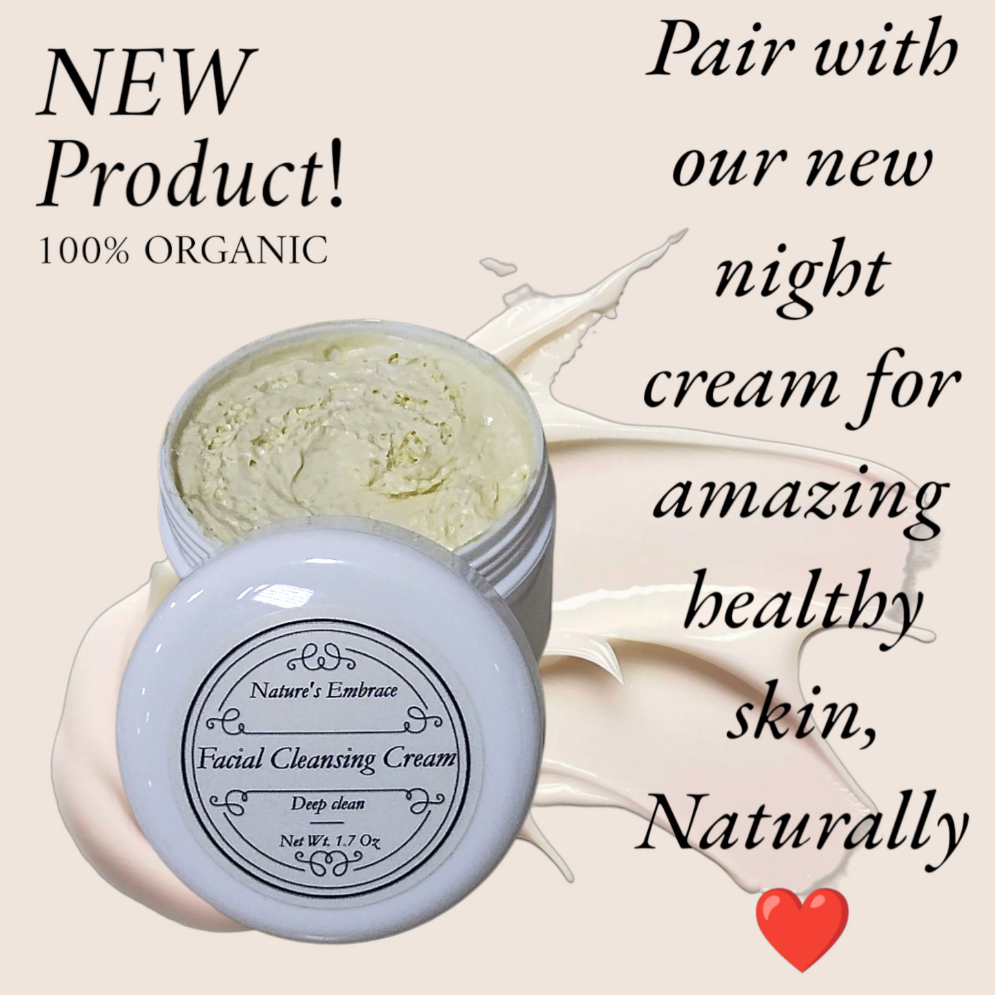 Facial cleansing cream