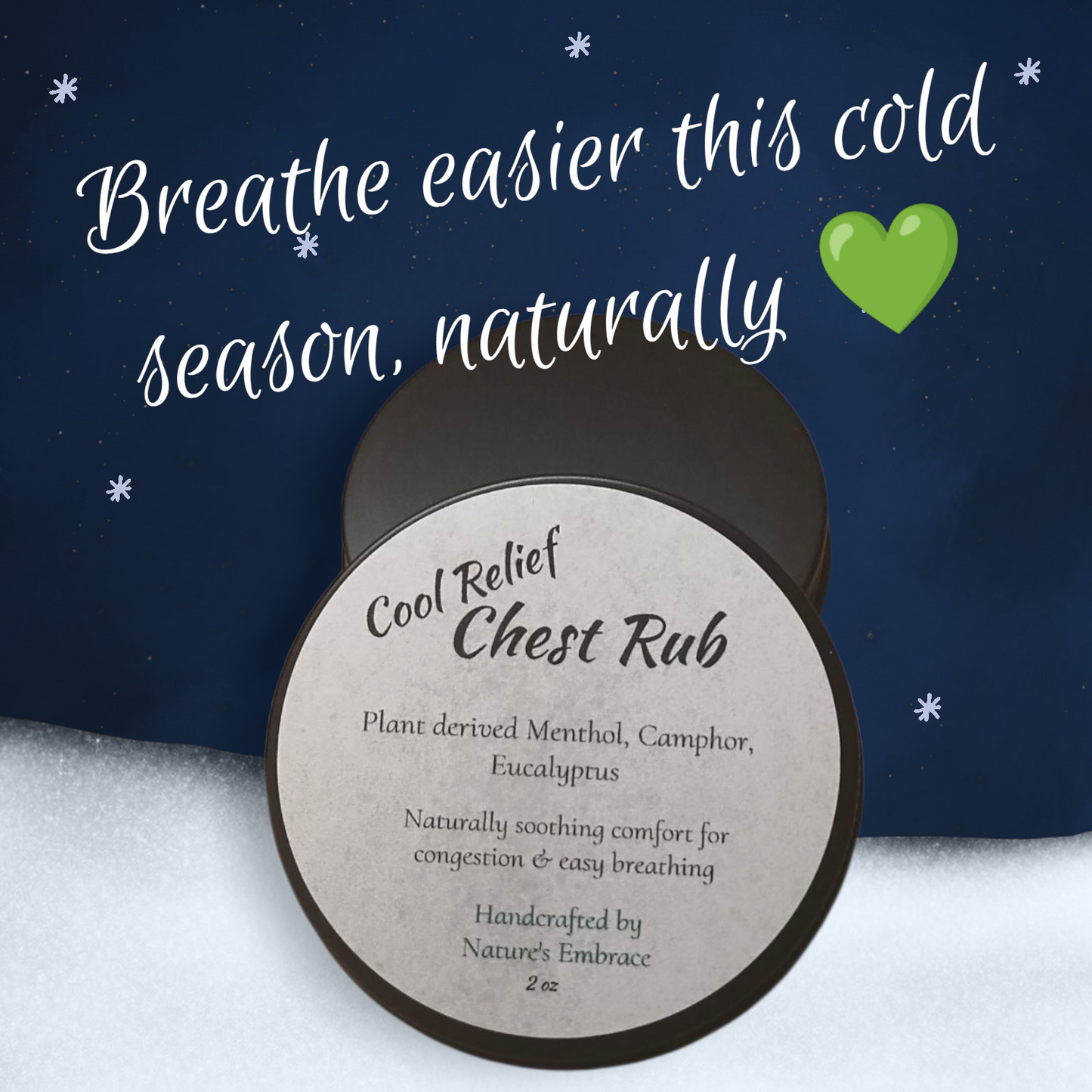 Cool relief chest rub