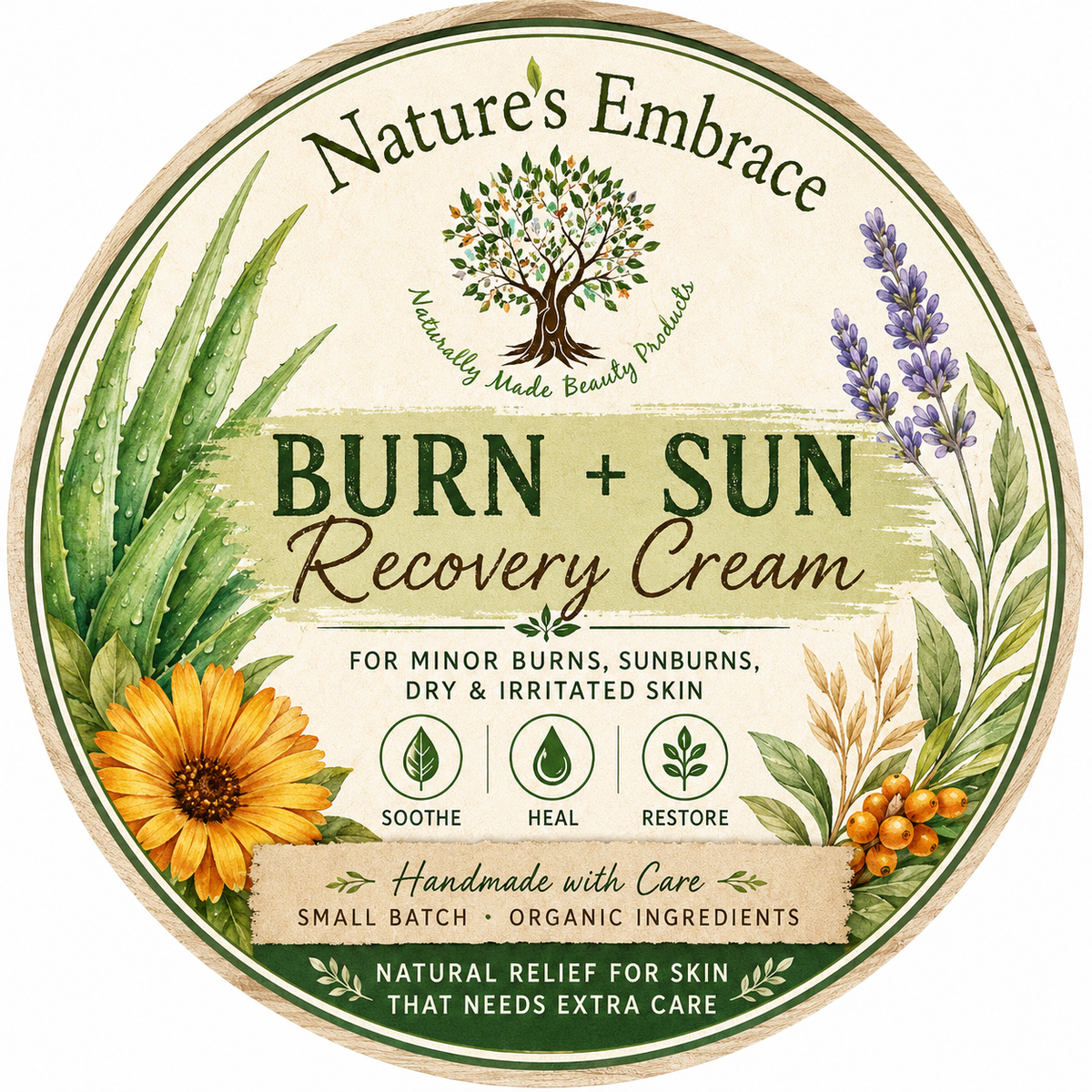 Burn + Sun recovery cream